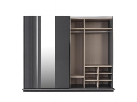 Complete bedroom furniture double bed 2x nightstands luxury wardrobe