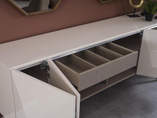 Modern dining room furniture design sideboard with 2x mirror fittings