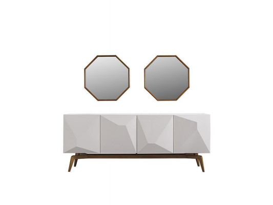 Modern dining room furniture design sideboard with 2x mirror fittings