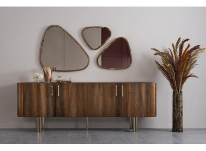 Sideboard with 3x mirror dining room complete luxury furnishing design furniture