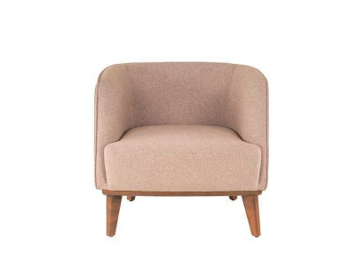 Beige armchair upholstery living room single-seater designer lounge relaxation chair