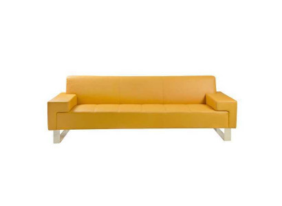 Yellow 2-seater sofa cushion living room couch two-seater stylish 2-seater