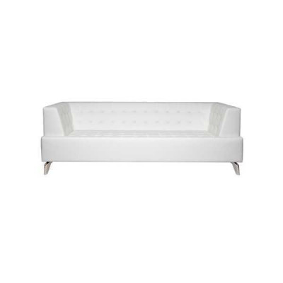 White two-seater luxury sofa modern 2-seater club sofa lounge couch new