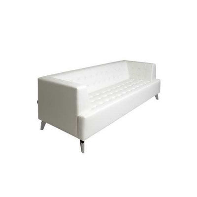 White two-seater luxury sofa modern 2-seater club sofa lounge couch new