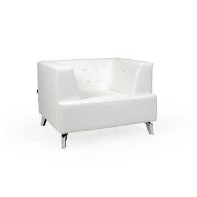 White armchair TV recliner lounge single-seater living room club recliner