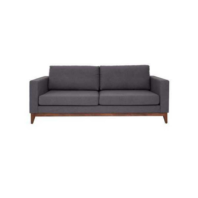 Gray two-seater designer 2-seater couch living room fabric upholstered sofa