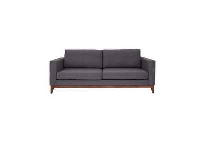 Gray two-seater designer 2-seater couch living room fabric upholstered sofa