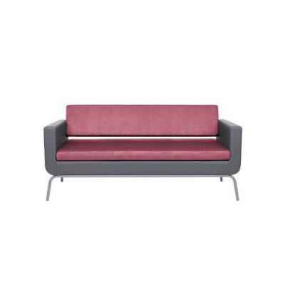 Gray-Pink Three-Seater Luxury 3-Seater High-Quality Upholstered Designer Couch
