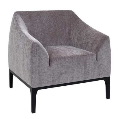 Gray living room armchair upholstered armchair single-seater modern recliner