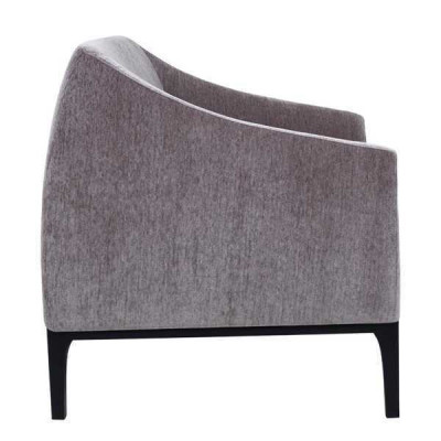 Gray living room armchair upholstered armchair single-seater modern recliner