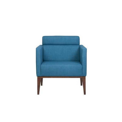 Blue recliner living room 1-seater upholstered couch luxury club chair