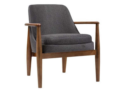 Gray modern chair designer armchairs living room upholstered single-seater