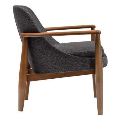 Gray modern chair designer armchairs living room upholstered single-seater