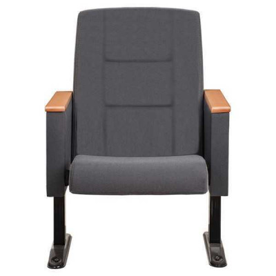 Gray Art Deco Armchair Luxury Single-Seater Theater Armchair Single Seater Textile