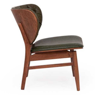 Modern Chesterfield Green One-Seater Upholstered Armchair One-Seater Recliner