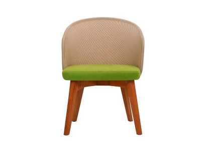 Two-tone dining chair Modern design Luxury wooden chair Single-seater