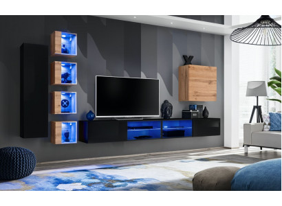 Modern furniture designer wall unit furnishing luxury set new wall cabinet