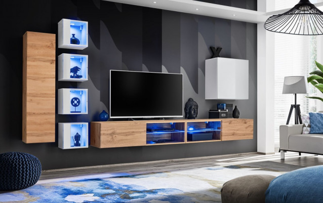 Designer modern furniture wall shelves TV stand wall cabinet hanging cabinet wood furniture.
