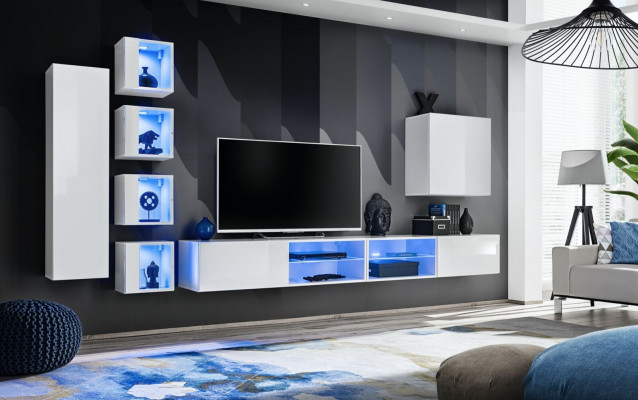 Modern wall unit hanging cabinet designer TV stand wall cabinet wooden furniture new
