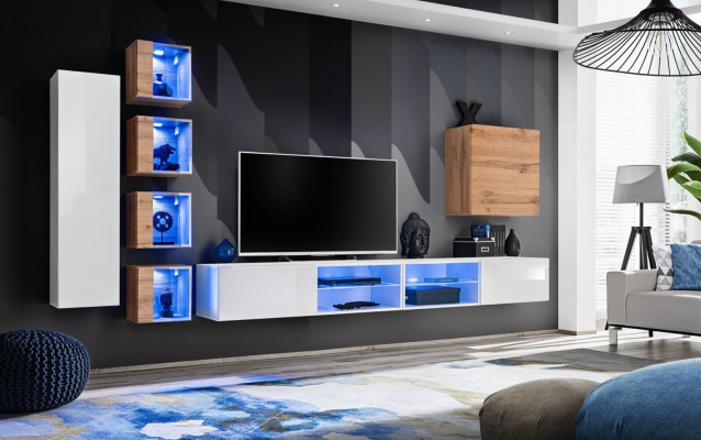 Wall unit designer cabinet wall shelves sideboard wall cabinet living room furniture