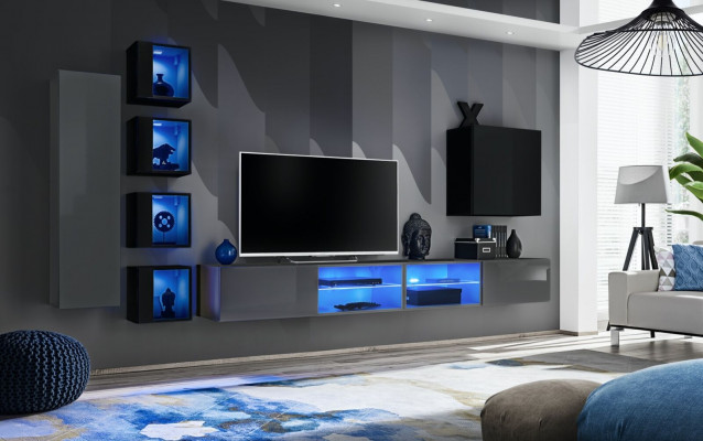 Modern furniture set living room complete wall unit wooden furniture TV stand