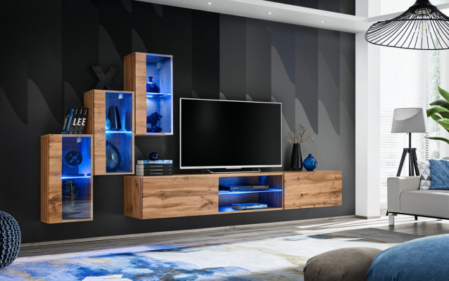 Modern Furniture Living Room Wall Designer Set 4-piece Wall Shelves New Decor