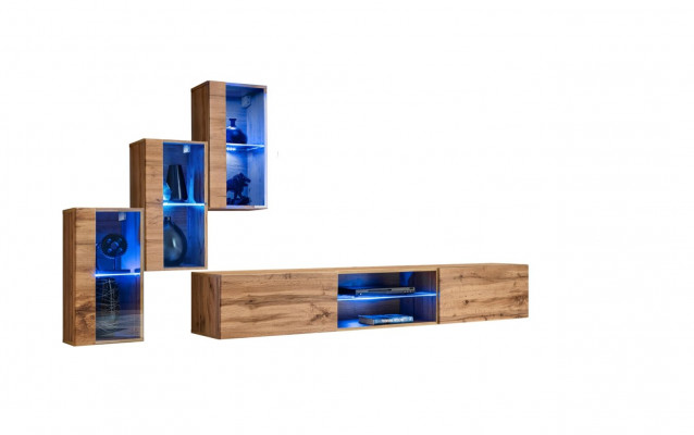 Modern Furniture Living Room Wall Designer Set 4-piece Wall Shelves New Decor