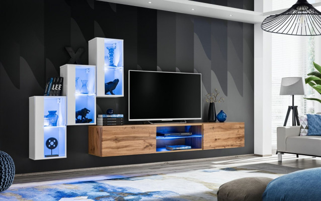 Living room new wall unit furnishings modern modern TV stand wall cabinet