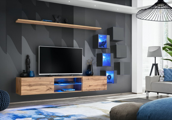 Modern wall furniture living wall luxury wall shelves sideboard TV stand wall cabinet
