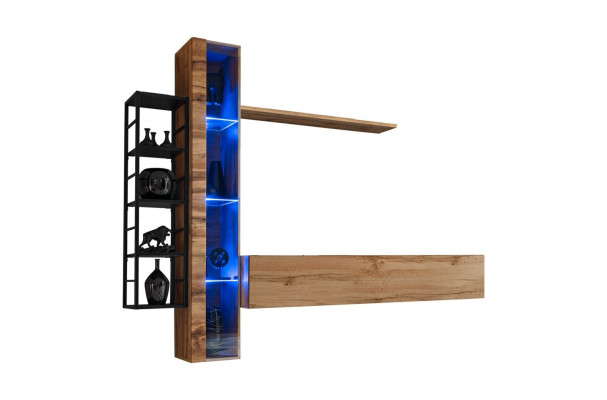 Brown designer living wall luxury living room furniture complete set sideboard furniture