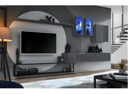 Living Room Furniture Complete Set 6-piece Designer Wall Unit Luxury Furniture Sideboard