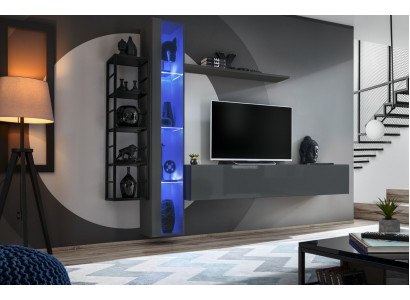 Modern wall unit design style living room TV stand wall display cabinet