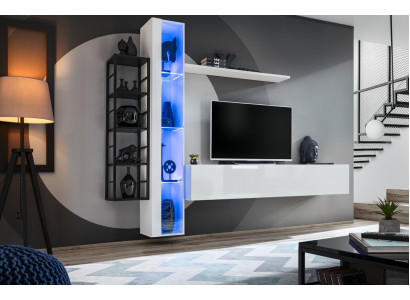 Luxury Wall Unit Designer Style Modern Living Room Set Wall Display Cabinet Sideboard