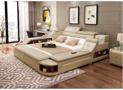 Multifunction Bed Modern Hotel Beds Double Bed USB Sound 180x200