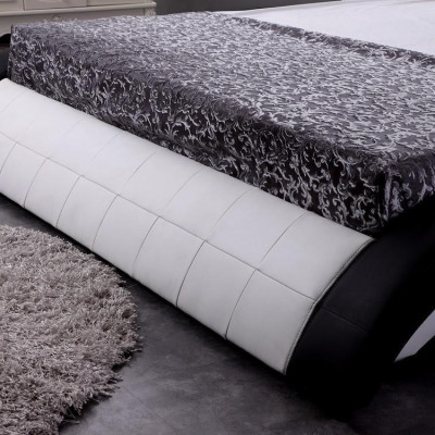 Design Bed Big Beds Leather Hotel Upholstery 180x200 Multifunction Shelf