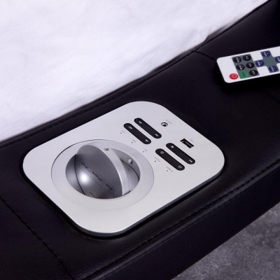 Design Bed Big Beds Leather Hotel Upholstery 180x200 Multifunction Shelf