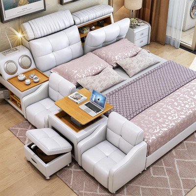 Multifunction Bed Modern Hotel Bed Multifunction Sound 180x200 Bluetooth