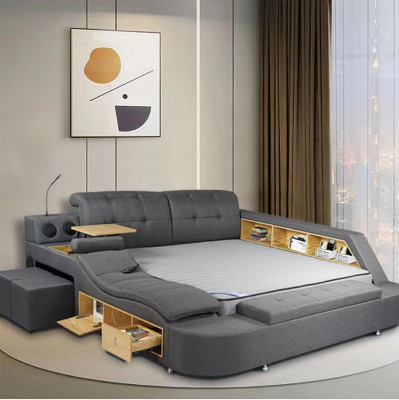Multifunction Bed Double Beds Modern 180x200cm Beds Bedroom