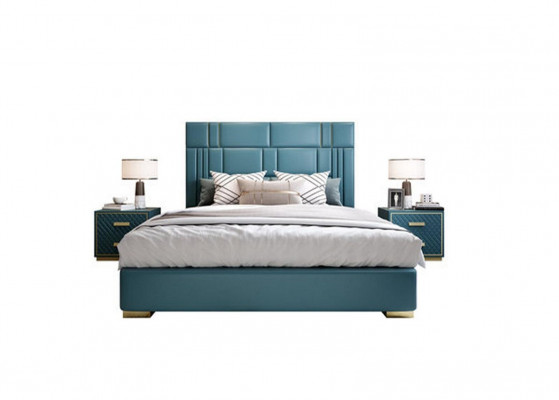 Bedroom set designer luxury group suite new bed 2x nightstand 3 pieces.