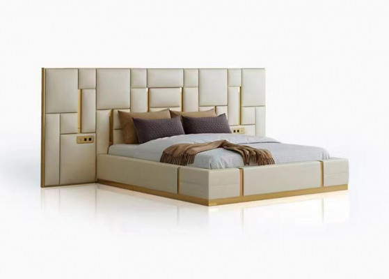 Complete bedroom furniture set 3-piece. Design furniture nightstands beds