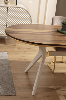 Dining group, dining room, luxury dining nook, dining table, table, chairs, brown set 5-piece