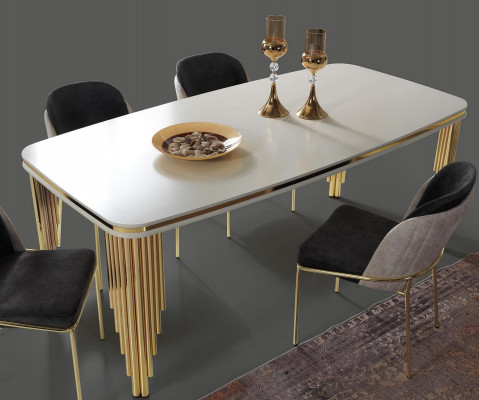 Modern kitchen chair dining room furniture chairs upholstered armchairs gold