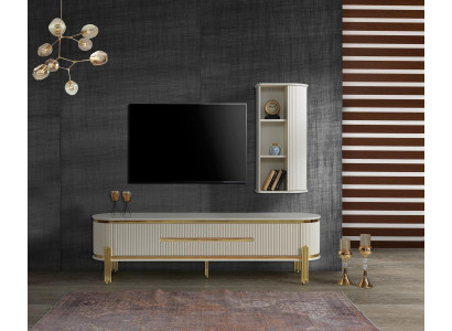 TV stand RTV lowboard white table wood modern living room sideboard