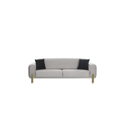 White three-seater sofa modern couch upholstered furniture living room furniture new