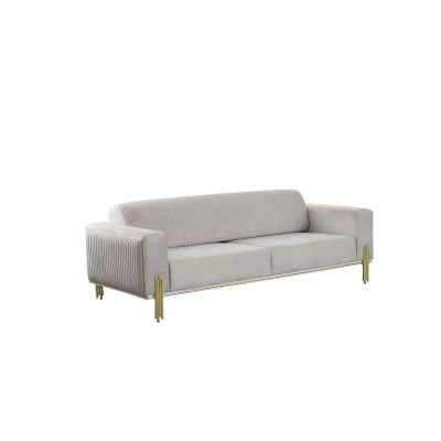 White three-seater sofa modern couch upholstered furniture living room furniture new