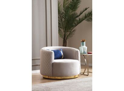Modern armchair stainless steel furniture wing chair single-seater living room furniture