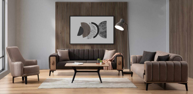 Modern sofa set three-seater armchair fabric suite luxury sofas furniture