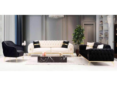 Chesterfield seating group luxury seating furniture upholstered furniture three-seater armchair