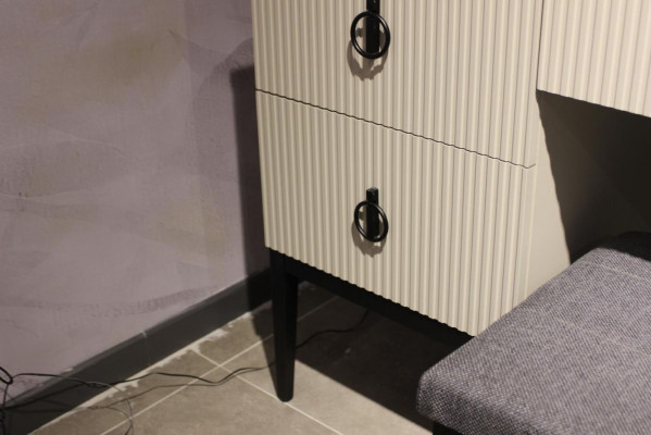 Exclusive designer vanity table with mirror function, functional and luxurious, new