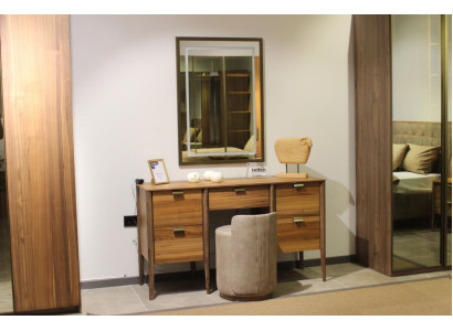 Luxury Furniture Design Dressing Table with Mirror Brown New Bedroom Furniture